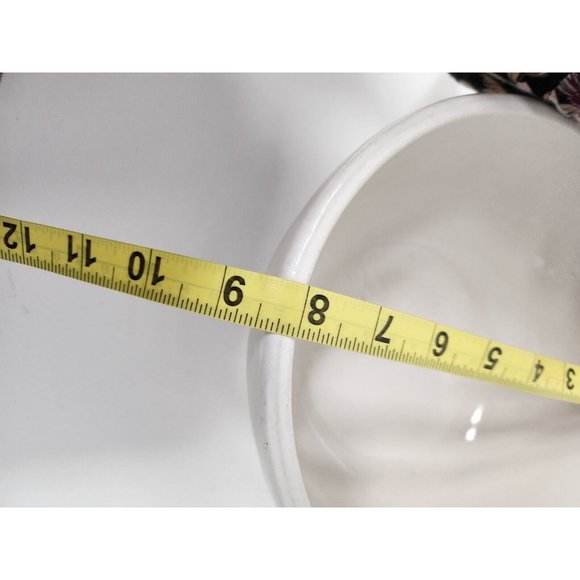 Vintage Roseville Ohio Pottery RRP Co 8" Mixing Bowl White Ribbed Stoneware - Picture 9 of 10